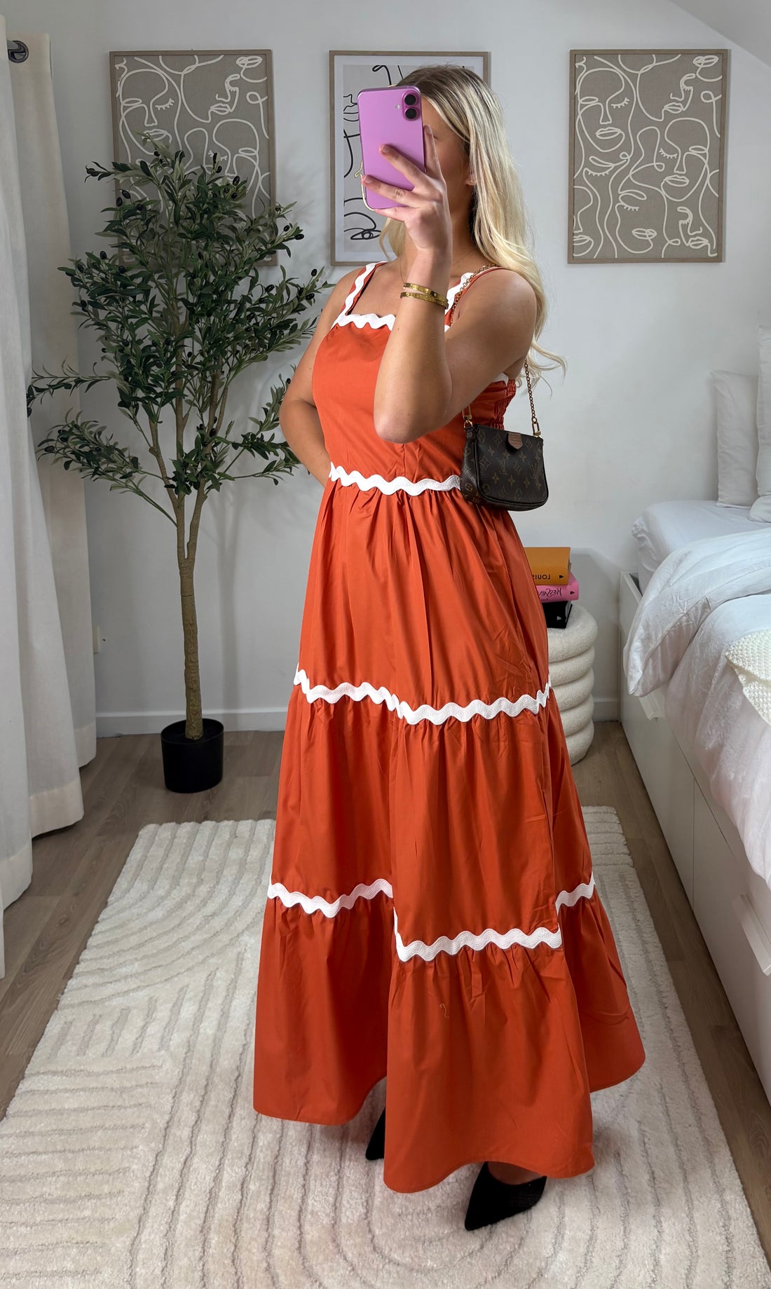 Robe champêtre longue