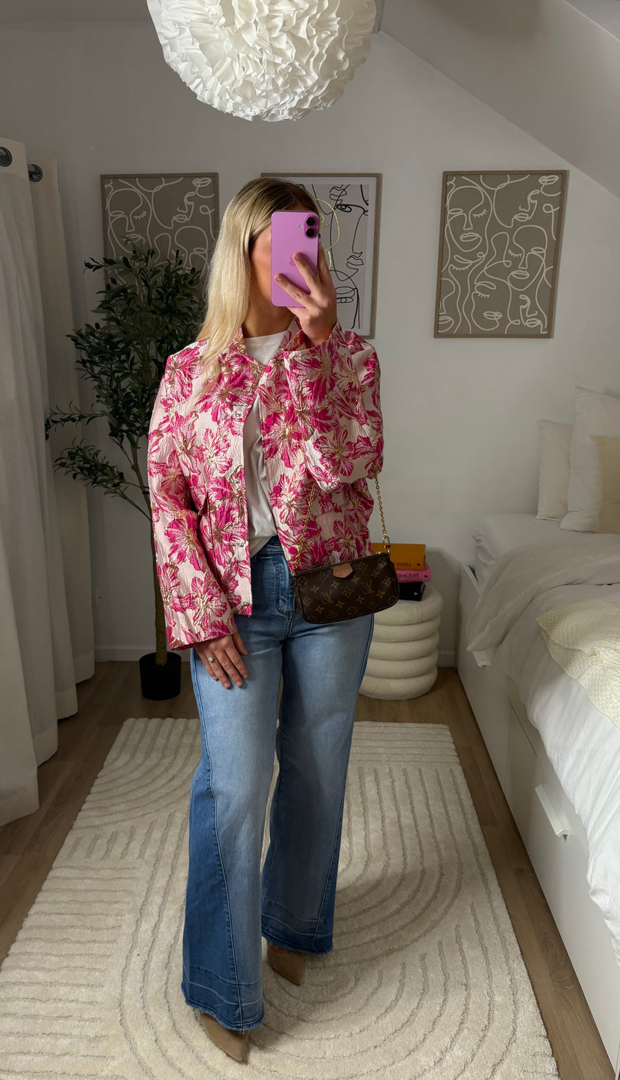 Veste fleurie